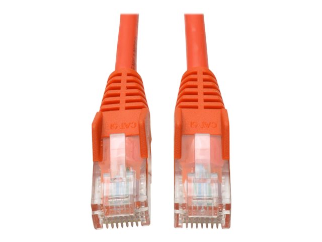 Eaton Tripp Lite Series Cat5e 350 MHz Snagless Molded (UTP) Ethernet Cable (RJ45 M/M), PoE - Orange, 7 ft. (2.13 m) - patch cable - 2.13 m - orange