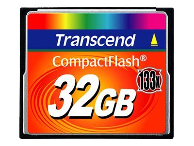 Transcend - Flash memory card - 32 GB - 133x - CompactFlash