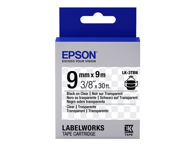 Epson LabelWorks LK-3TBN - label tape - 1 cassette(s) - Roll (0.9 cm x 9 m)