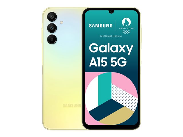 Samsung Galaxy A15 5G - yellow - 5G smartphone - 128 GB - GSM