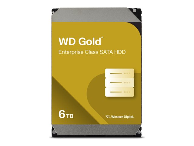 WD Gold WD6004FRYZ - Hard drive - Enterprise - 6 TB - internal - 3.5" - SATA 6Gb/s - 7200 rpm - buffer: 256 MB