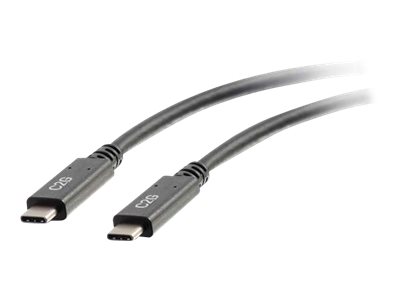 C2G 0.9m (3ft) USB C Cable - USB 3.1 (3A) - M/M USB Type C Cable - Black - USB-C cable - 24 pin USB-C to 24 pin USB-C - 90 cm
