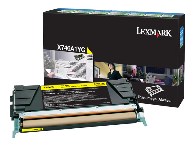 Lexmark - yellow - original - toner cartridge - LCCP, LRP