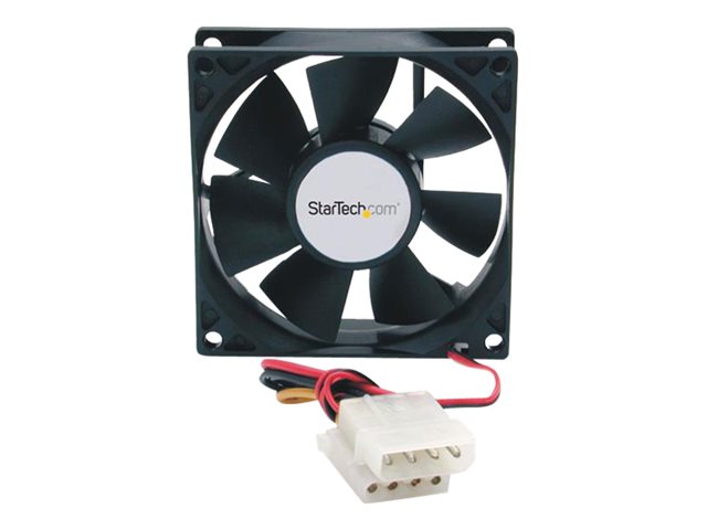 Startech 80x25mm Dual Ball Bearing Computer Case Fan w/ LP4 Connector - computer case Fan - 80mm Fan - pc Fan (FANBOX) - System fan kit - 80 mm