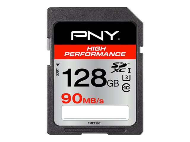 PNY High Performance - flash memory card - 128 GB - SDXC UHS-I