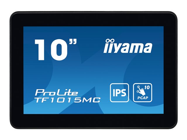 iiyama ProLite TF1015MC-B3 - LCD monitor - 10.1" (10" viewable) - open frame - touchscreen - 1280 x 800 WXGA - IPS - 500 cd/m² - 800:1 - 29 ms - HDMI, VGA, DisplayPort - black