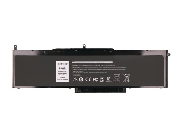 2-Power Main Battery Pack - laptop battery - 11.55 V - Li-pol - 6000 mAh - 69 Wh