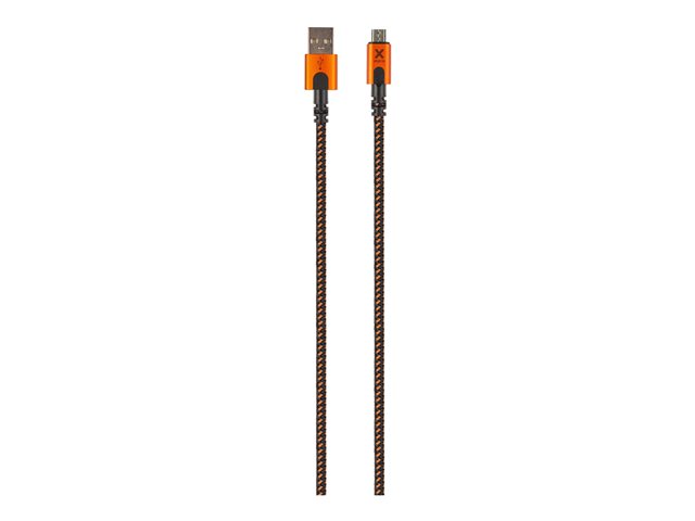 XTORM XTREME USB TO MICRO CABLE (1.5M) BLACK ORANGE
