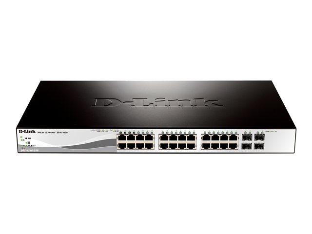 D-Link Web Smart DGS-1210-28P - switch - 24 ports - Managed - rack-mountable
