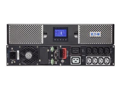 Eaton 9PX 2200i RT2U - UPS (rack-mountable / external) - AC 200/208/220/230/240 V - 2200 Watt - 2200 VA - 1-phase - 7 Ah - RS-232, USB - output connectors: 10 - PFC - 2U - 19" - black/silver