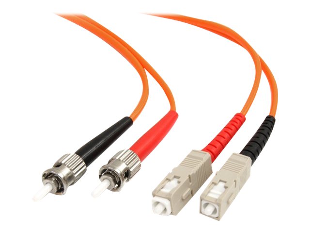 StarTech.com 2m Fiber Optic Cable - Multimode Duplex 62.5/125 - LSZH - ST/SC - OM1 - ST to SC Fiber Patch Cable (FIBSTSC2) - network cable - 2 m - 2 m