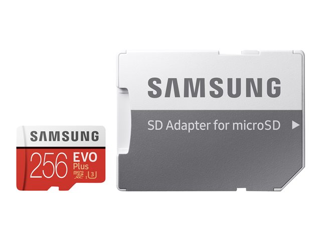 Samsung EVO Plus MB-MC256G - flash memory card - 256 GB - microSDXC UHS-I