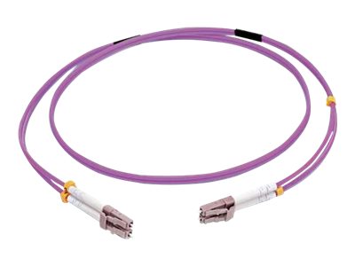 C2G 5m LC/LC OM4 LSZH Fibre Patch - Purple - Patch cable - LC multi-mode (M) to LC multi-mode (M) - 5 m - 5 m - fibre optic - duplex - 50 / 125 micron - OM4 - purple