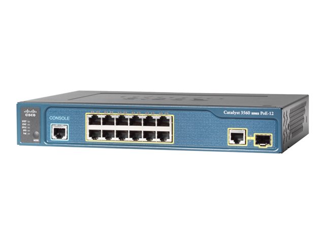 Cisco Catalyst 3560CX-12PC-S - switch - 12 ports - Managed - rack-mountable