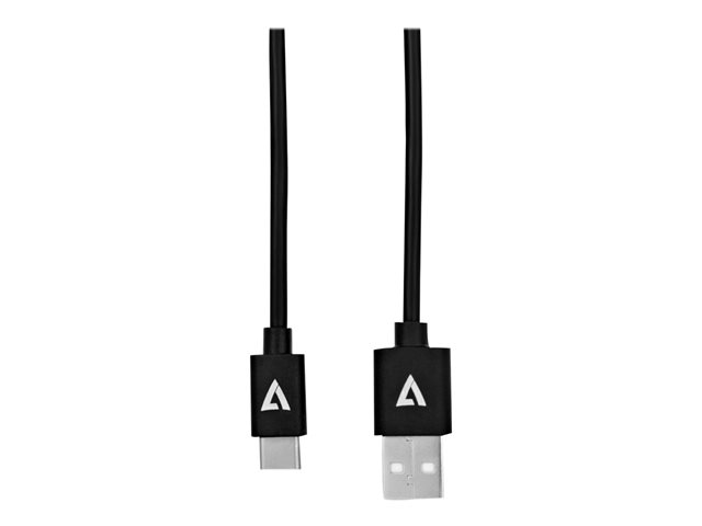 USB 2.0 A TO USB-C CABLE 2M BLK 480MBPS 3A PWR AND DATA CABLE