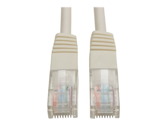 Eaton Tripp Lite Series Cat5e 350 MHz Molded (UTP) Ethernet Cable (RJ45 M/M), PoE - White, 10 ft. (3.05 m) - patch cable - 3.05 m - white
