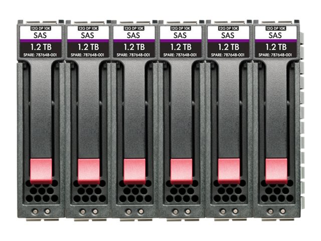 HPE Midline - Hard drive - 12 TB - hot-swap - 3.5" LFF - SAS 12Gb/s - 7200 rpm (pack of 6) - for Modular Smart Array 2060 10GbE iSCSI LFF Storage, 2060 12Gb SAS LFF Storage, 2060 16Gb Fibre Channel LFF Storage, 2060 SAS 12G 2U 12-disk LFF Drive Enclosure,