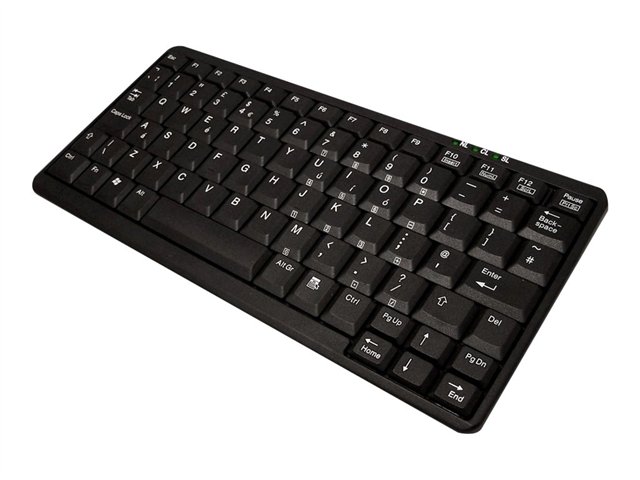 ACCURATUS K82A MINI KEYBOARD PS2 & USB IN BLACK