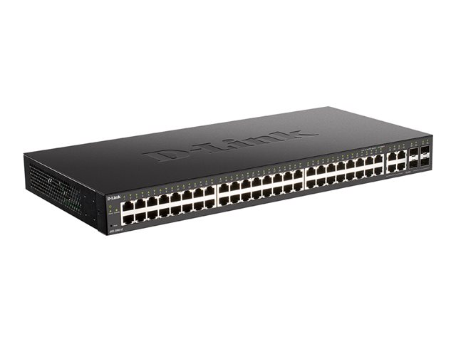 D-Link DGS 2000-52MP - Switch - L3 - Managed - 48 x 10/100/1000 (PoE+) + 4 x combo Fast Ethernet/Gigabit SFP - rack-mountable - PoE+ (370 W)