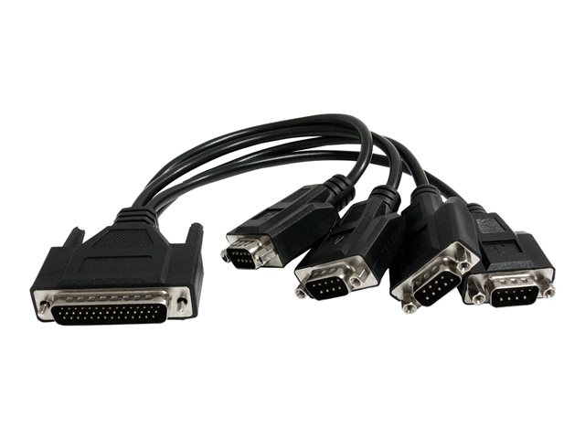 StarTech.com 4 Port PCI Express RS232 Serial Adapter Card - Single-Lane PCI Express - Breakout Cable - RS232 Extension - PCIe Serial Card (PEX4S553B) - serial adapter - PCIe - RS-232 x 4