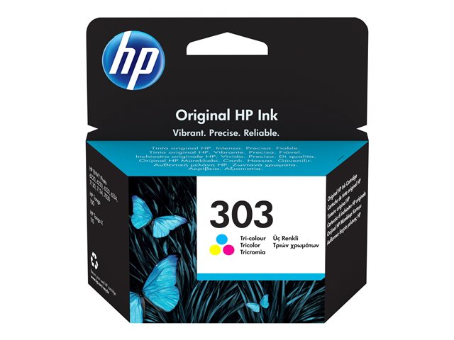 HP 303 - colour (cyan, magenta, yellow) - original - ink cartridge