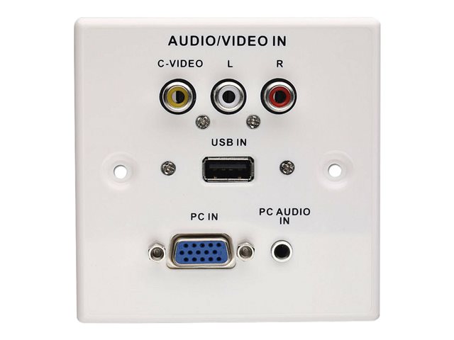 LINDY AV Multimedia Faceplate - faceplate