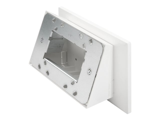 Crestron - Mounting kit (housing, angled mount) - multisurface - for touch screen - plastic - smooth white - surface mountable, in-wall mounted, glass-mounted - for Crestron TSW-1070-MSMK-B-S, TSW-1070-MSMK-W-S, Touch Screen TSW-770-B-S, TSW-770-W-S