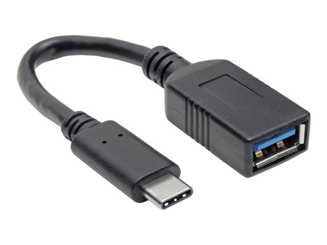 Eaton Tripp Lite Series USB Type-C to USB Type-A Adapter Cable, M/F, 3.1, Gen 1, 5 Gbps, USB-IF, 6 in. - Thunderbolt 3 - USB-C adapter - 24 pin USB-C to USB Type A - 15.2 cm
