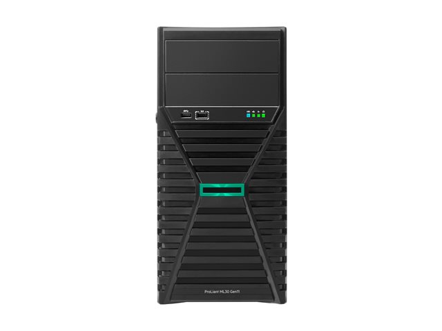 HPE ProLiant ML30 Gen11 Performance - Server - tower 4U - 1-way - 1 x Xeon E-2436 / up to 5 GHz - RAM 16 GB - SATA - hot-swap 2.5" bay(s) - no HDD - Gigabit Ethernet - monitor: none
