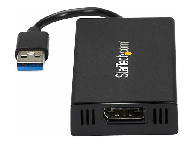 StarTech USB 3.0 to DisplayPort Adapter - DisplayLink Certified - 4K 30Hz - USB / DisplayPort adapter - TAA Compliant - USB Type A (M) to DisplayPort (F) - USB 3.0 - 9 m - 4K support, USB power - black - for P/N: MDP2DPMM10, MDP2DPMM3, MDP2DPMM6, MDP2DVIM