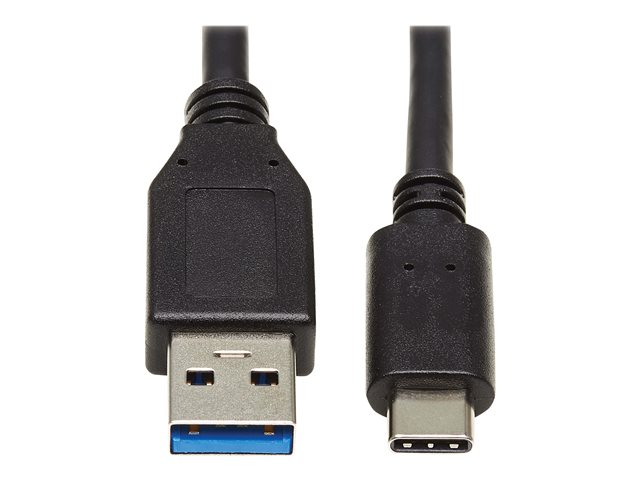 Eaton Tripp Lite Series USB-C to USB-A Cable (M/M), USB 3.2 Gen 1 (5 Gbps), Thunderbolt 3 Compatible, 20-in. (50.8 cm) - USB-C cable - 24 pin USB-C to USB Type A - 50.8 cm
