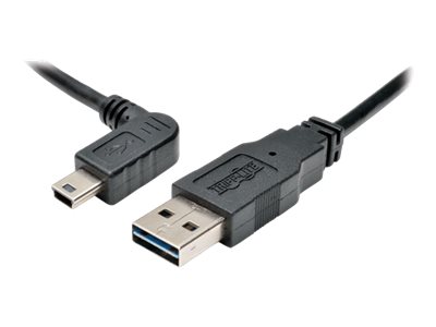 Tripp Lite 6ft USB 2.0 High Speed Cable Reversible A to Left Angle 5Pin Mini B M/M 6' - USB cable - mini-USB Type B to USB - 1.83 m