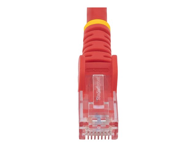 StarTech.com 50cm CAT6 Ethernet Cable, 10 Gigabit Snagless RJ45 650MHz 100W PoE Patch Cord, CAT 6 10GbE UTP Network Cable w/Strain Relief, Red, Fluke Tested/Wiring is UL Certified/TIA - Category 6 - 24AWG (N6PATC50CMRD) - network cable - 50 cm - red
