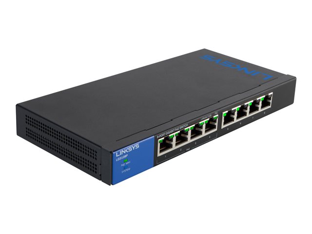 Linksys Business LGS108P - switch - 8 ports - unmanaged