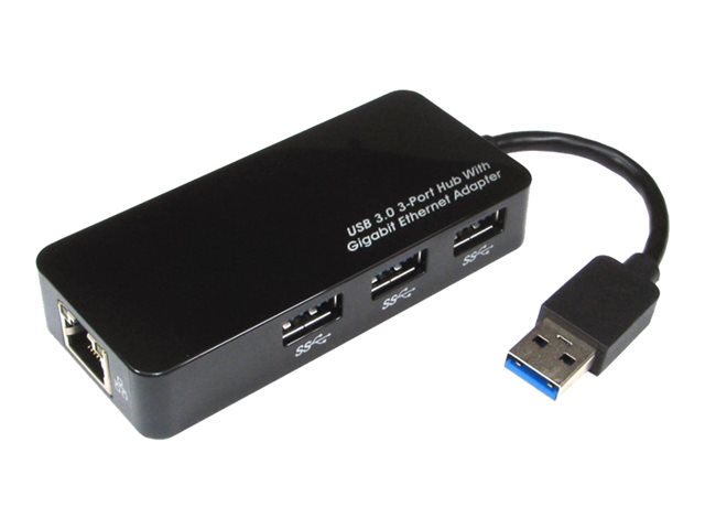 NEWlink USB3.0 Gigabit Ethernet Adapter with Hub - docking station - USB 3.0 - GigE