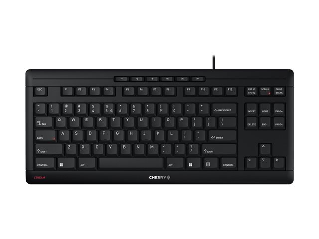 CHERRY STREAM KEYBOARD TKL - keyboard - US with Euro symbol - black Input Device