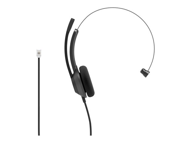 HEADSET 321 WIRED SINGLE ON-EAR CARBON BLACK RJ9