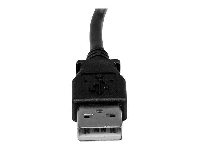StarTech 3m USB 2.0 A to Right Angle B Cable Cord - 3 m USB Printer Cable - Right Angle USB B Cable - 1x USB A (M), 1x USB B (M) (USBAB3MR) - USB cable - USB Type B (M) to USB (M) - USB 2.0 - 3 m - 90° connector - black