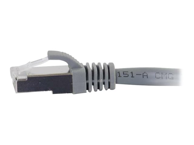 C2G Cat6a Booted Shielded (STP) Network Patch Cable - patch cable - 2 m - grey