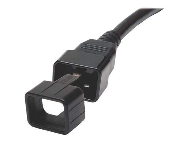 Eaton Tripp Lite Series PDU Plug Lock Connector C20 Power Cord to C19 Outlet Black 100pk - cable removal lock