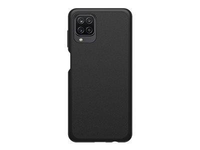 OtterBox for Samsung Galaxy A12, Slim Drop Proof Protective Case, React, Black - Non-Retail Packaging