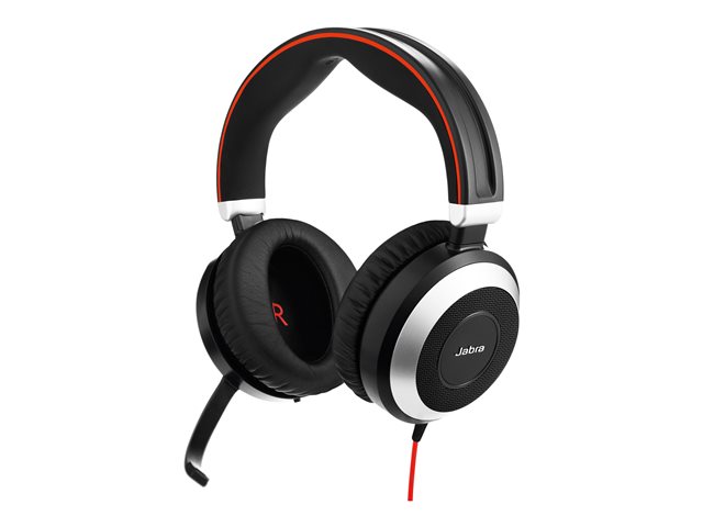 Jabra Evolve 80 UC stereo - headset - 3.5 mm jack