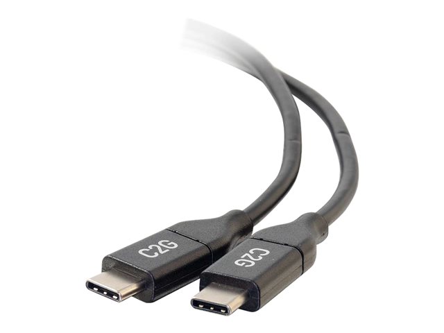 C2G 3ft USB C Cable - USB C to USB C Cable - USB C 2.0 5A - 480 Mbps - M/M - USB-C cable - 24 pin USB-C to 24 pin USB-C - 91.4 cm