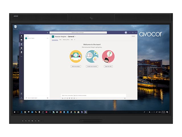 Avocor AVW-5555 - 55" Diagonal Class W Series LED-backlit LCD display - interactive - with touchscreen (multi touch) / camera - 4K UHD (2160p) 3840 x 2160 - direct-lit LED - TAA Compliant