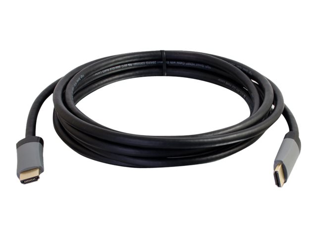 C2G 40ft 4K HDMI Cable with Ethernet - High Speed - In-Wall CL-2 Rated - HDMI cable with Ethernet - HDMI male to HDMI male - 12.2 m - shielded - black - 4K support