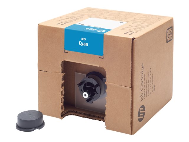HP 869 - 3 L - cyan - original - PageWide XL Pro - ink cartridge - for PageWide XL Pro 10000, 5200, 8200