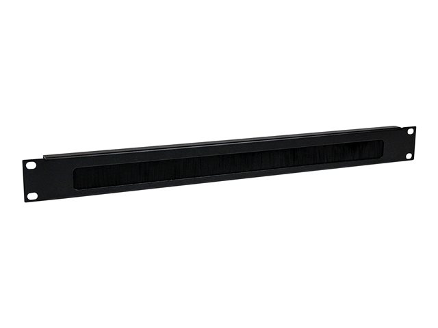StarTech.com 1U High-density Brush Strip Cable Management Panel - Sturdy Steel Horizontal Data Centre Cable Management Panel (CMBRUSH1U) - rack cable management panel - 1U