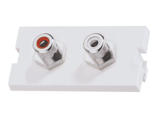 LINDY Modular AV Face Plate System Phono Snap-in Block - modular facility plate snap-in