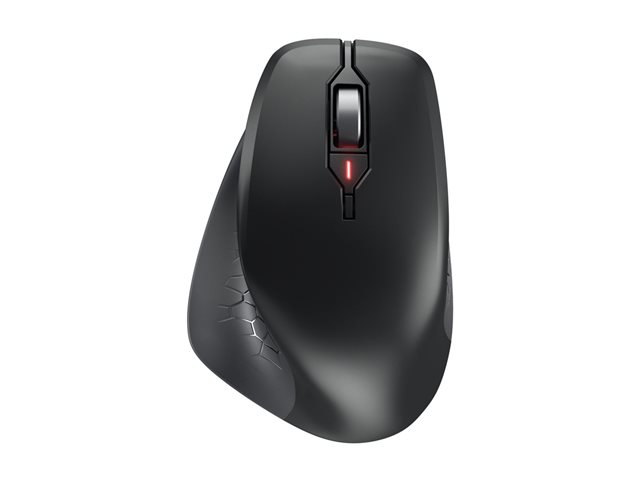 CHERRY STREAM MOUSE COMFORT - Mouse - ergonomic - right-handed - optical - 6 buttons - wireless - 2.4 GHz - USB wireless receiver - black
