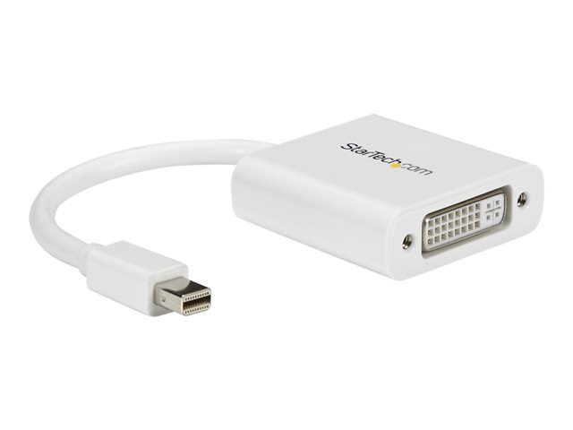 StarTech.com Mini DisplayPort to DVI Adapter - White - 1920 x 1200 - Mini DP to DVI Converter for Your Mac or Windows Computer (MDP2DVIW) - DVI adapter - 17 cm